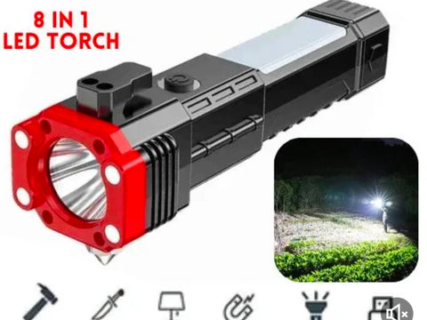 Multifungtion 8 in1 portableLED flishlight